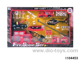 Fire Police Kit 2 in 1 in window box