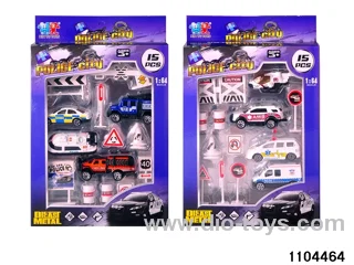 15pcs Police Portfolio in window box