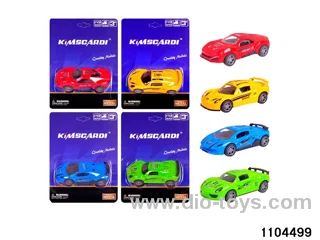 1:43 Pull Back Alloy Car in Blister card