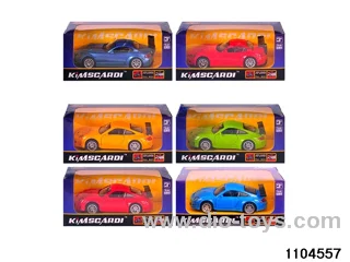 1:32 Alloy Pull Back Car in window box
