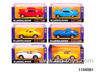 1:32 Alloy Pull Back Car in window box