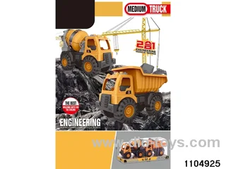 sliding engineering vehicles in PVC cover
