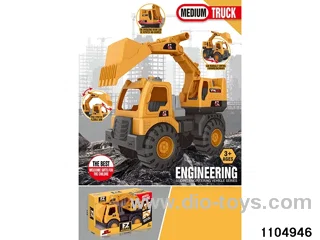 sliding engineering vehicles in window box