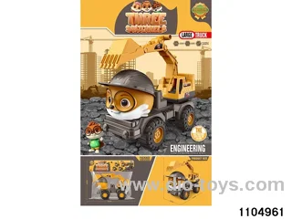sliding engineering vehicles in PP bag with header