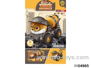 sliding engineering vehicles in window box