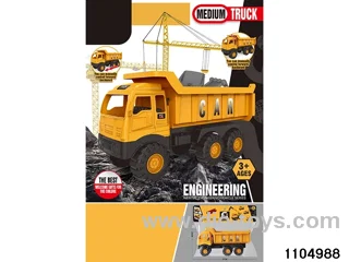 sliding engineering vehicles in PP bag with header