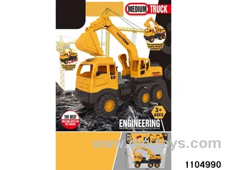 sliding engineering vehicles in PP bag with header