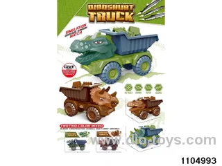 sliding engineering vehicles in PP bag with header