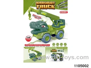 sliding engineering vehicles in PP bag with header