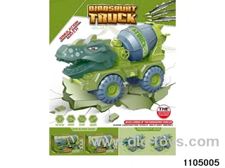 sliding engineering vehicles in window box