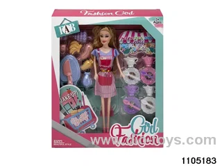 11.5 inch doll set in window box