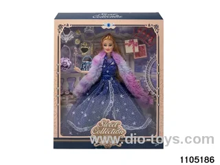 11.5 inch 9 jointed doll set in window box