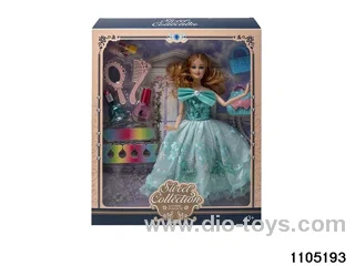 11.5 inch 9 jointed doll set in window box