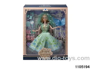11.5 inch 9 jointed doll set in window box