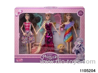 11.5 inch 9 jointed doll set in window box