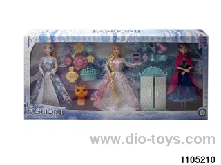 11.5 inch 9 jointed doll set in window box