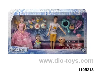 11.5 inch 9 jointed doll set in window box