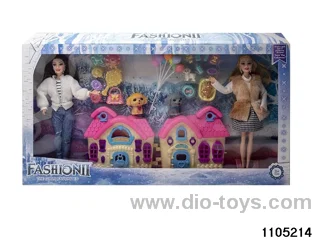 11.5 inch 9 jointed doll set in window box