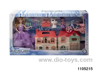11.5 inch 9 jointed doll set in window box