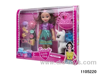 12 inch doll set with music in window box