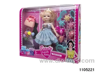 12 inch doll set in window box