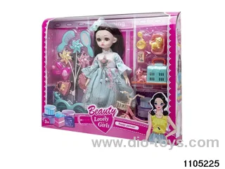 12 inch doll set in window box