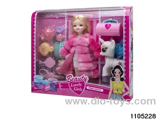 12 inch doll set in window box