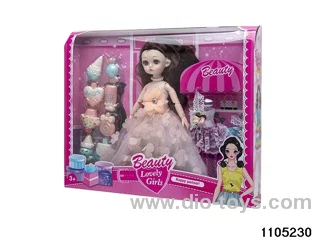 12 inch doll set in window box