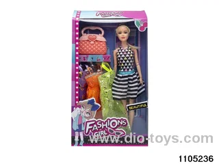 11.5 inch 9 jointed doll set in window box