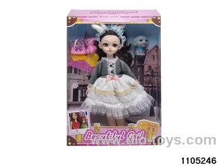 12 inch doll set in window box
