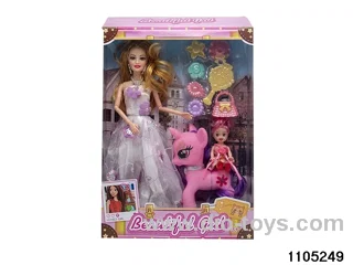 11.5 inch 9 jointed doll set in window box