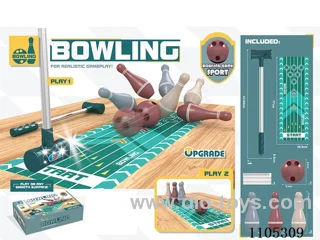 2 in 1, stick bowling (pack 3 AG13 batteries)