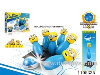 Minions with skew bowling balls