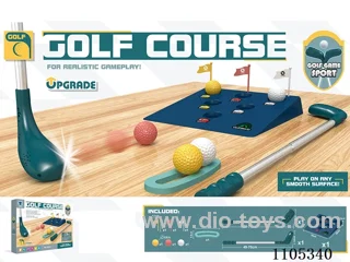 Golf ball with retractable club