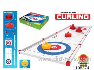 Puzzle scene versus ball curling combo