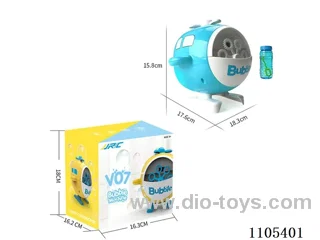 Cartoon airplane electric bubble machine charging
