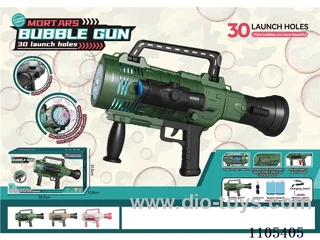 Fully automatic electric 30-hole rocket bubble gun (light version) (with 2 bottles of bubble liquid + strap) charging version