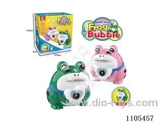 Frog Bubble Camera (with lights and music) (lithium battery rechargeable version) Pink, green 2 colors