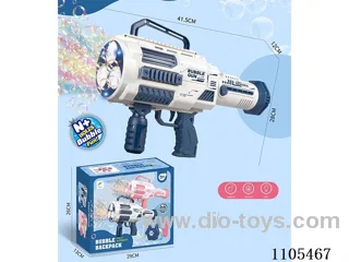 45K hole three-cylinder bubble machine (with 2 bottles of bubble liquid 100ml,1200mAh/3.7V lithium battery,USB charging cable, screwdriver, strap)