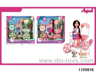 5 inch doll set in window box