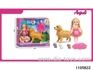 4.5 inch doll set in window box