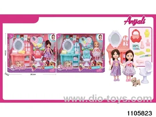 4.5 inch doll set in window box