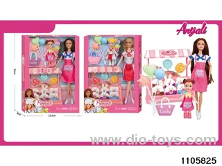 11 Jointed Doll Set in window box