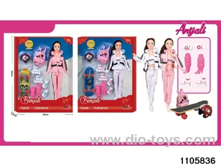 11 Jointed Doll Set in window box