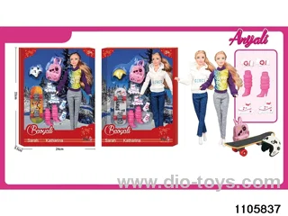 11 Jointed Doll Set in window box