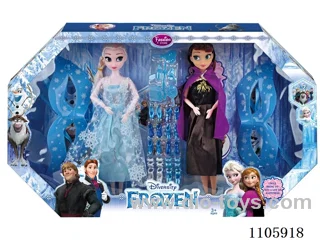 11 "knuckle Ice and Snow Barbie double + Blister + glasses with window box