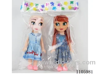 6 "Solid Snow Princess (2 mixed) opp bag