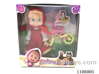 Part Two 6-inch empty Martha with bike and flower tree card