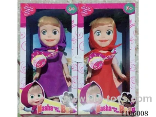 14-inch full-body Martha Masha Barbie Doll Girl Playhouse toy set with music birthday gift