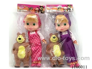 14 "Full body Vinyl Martha and Bear Doll 3D Glass Eyes with vinyl 20CM Big Bear Squeeze can be released on the soundtrack of Martha theme music 2 mixes